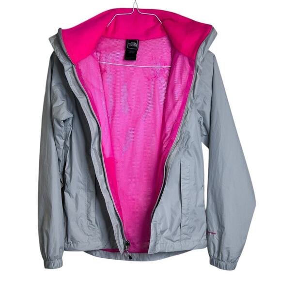 The North Face DryVent Hooded Rain Jacket Windbreaker in Gray & Pink Women’s XS - Picture 6 of 13